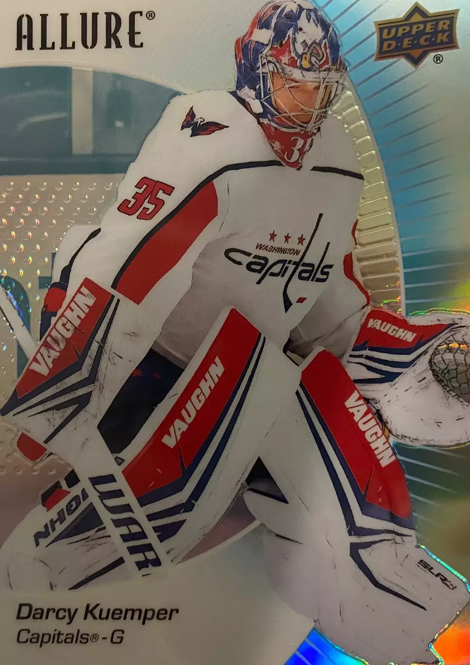 Хоккей. Карточка Darcy Kuemper-Дарси Кемпе Washington Capitals-Вашингтон НХЛ/NHL