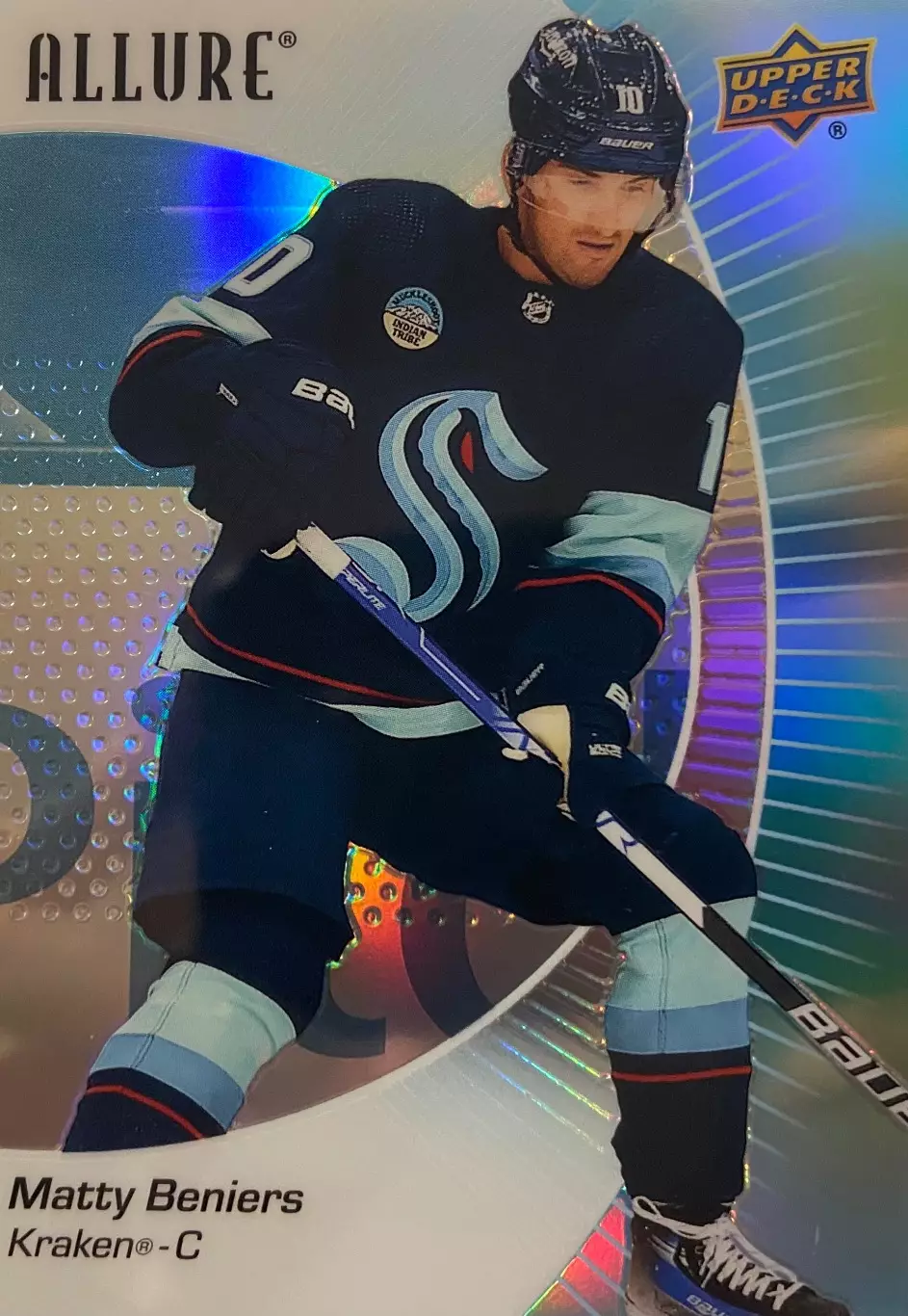 Хоккей. Карточка Matty Beniers-Мэтти Бенирс Seattle Kraken-Сиэтл Кракен НХЛ/NHL