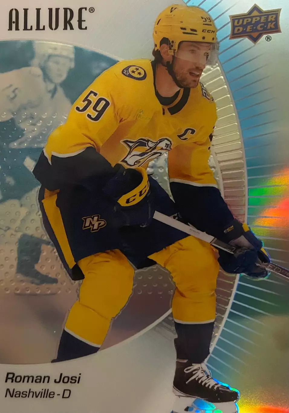 Хоккей. Карточка Roman Josi - Роман Йоси Nashville Predators - Нэшвилл НХЛ NHL