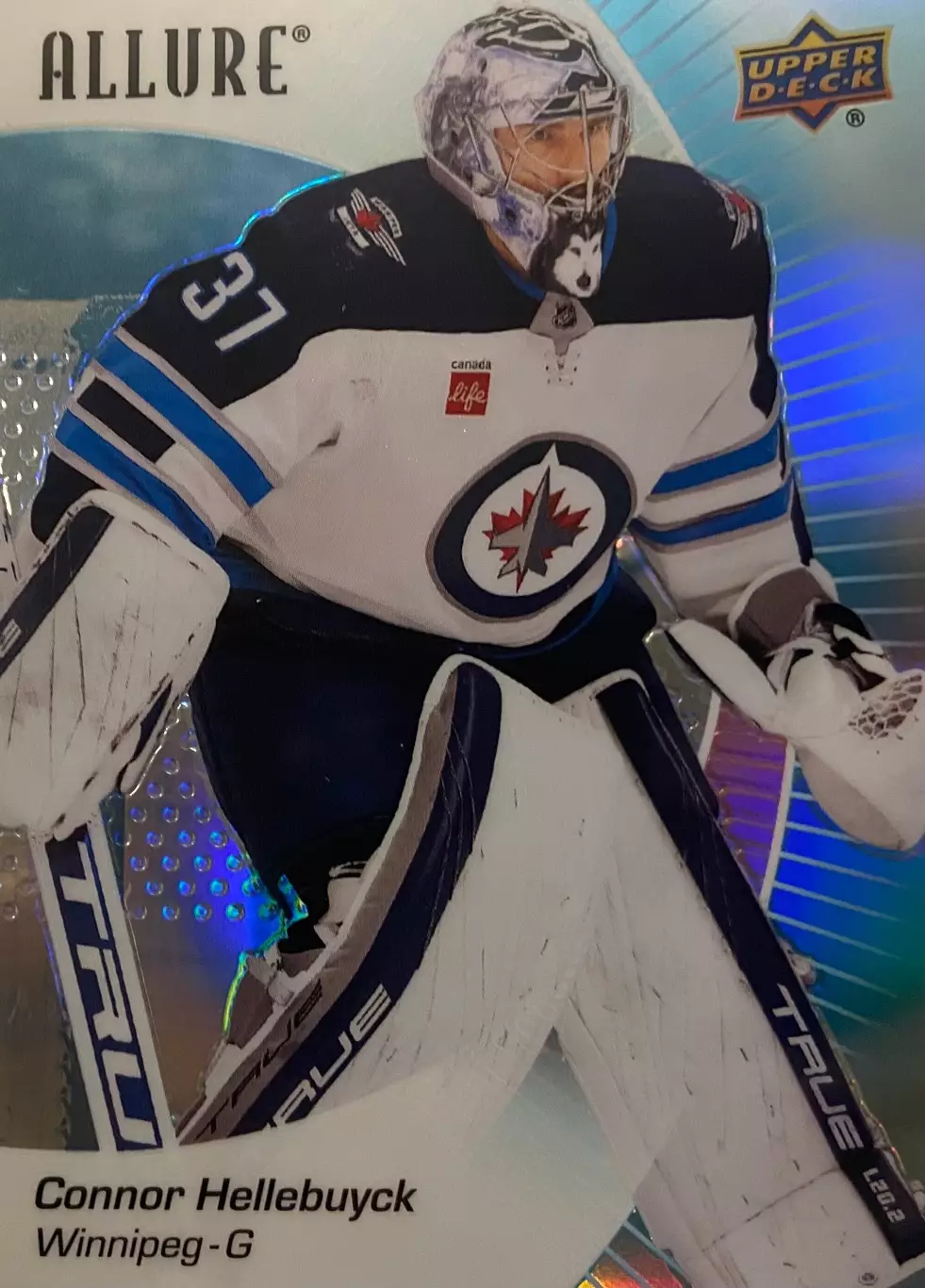 Карточка Connor Hellebuyck-Коннор Хеллебак Winnipeg Jets-Виннипег Джетс НХЛ-NHL