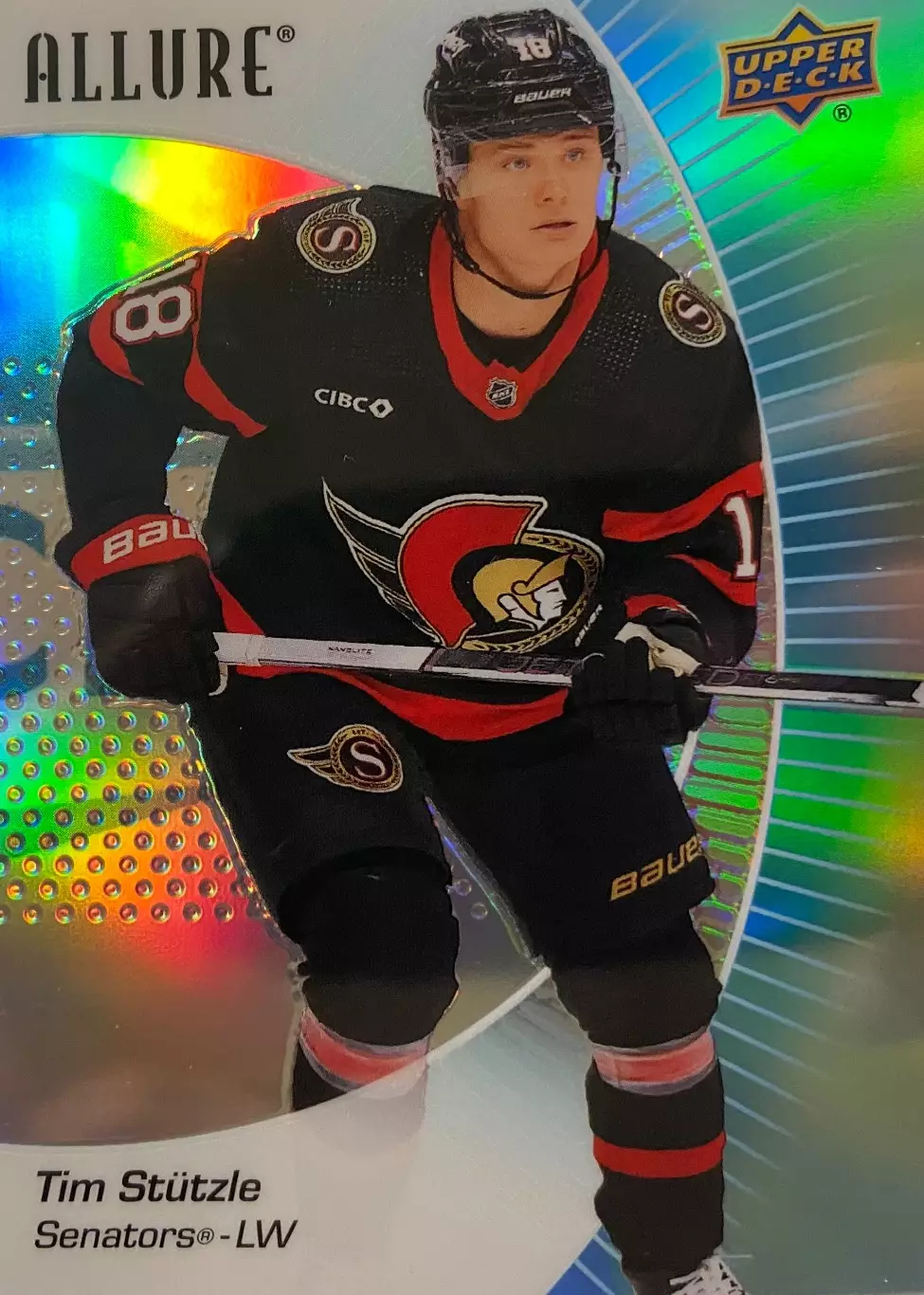 Хоккей. Карточка Tim Stutzle-Тим Штюцле Ottawa Senators/Оттава Сенаторз НХЛ-NHL