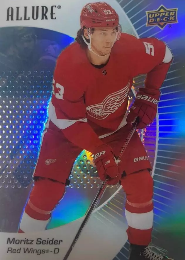 Хоккей. Карточка Moritz Seider-Мориц Зайдер Detroit Red Wings-Детройт НХЛ/NHL