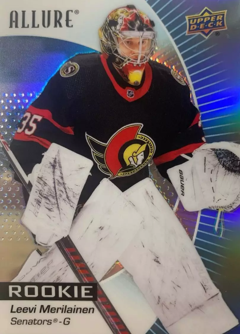 Хоккей Карточка Leevi Merilainen-Лееви Мериляйнен Ottawa Senators-Оттава НХЛ/NHL