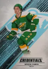 Хоккей. Карточка Brock Faber-Брок Фейбер Minnesota Wild-Миннесота Уайлд НХЛ-NHL