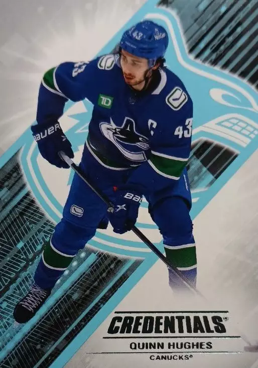Хоккей. Карточка Quinn Hughes-Куинн Хьюз Vancouver Canucks - Ванкувер НХЛ-NHL