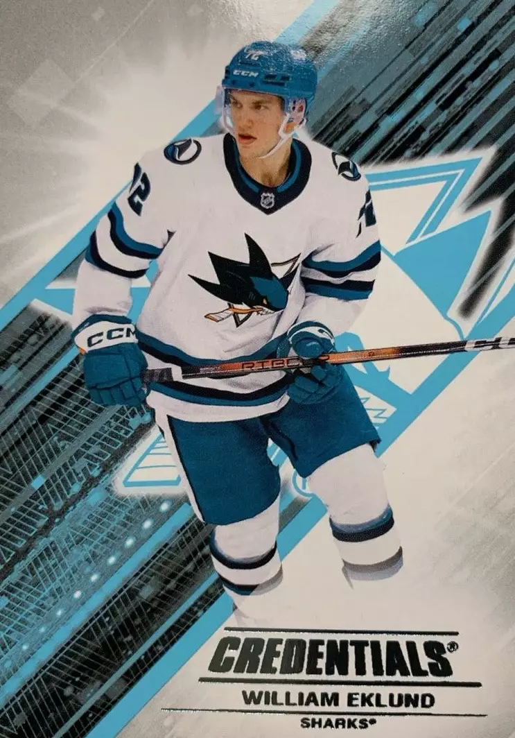 Карточка William Eklund - Вильям Эклунд San Jose Sharks - Сан-Хосе Шаркс НХЛ/NHL
