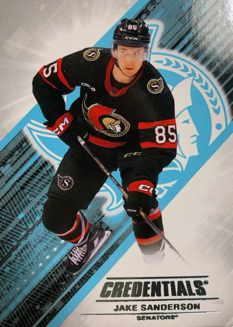 Карточка Jake Sanderson-Джейк Сэндерсон Ottawa Senators-Оттава Сенаторз НХЛ/NHL