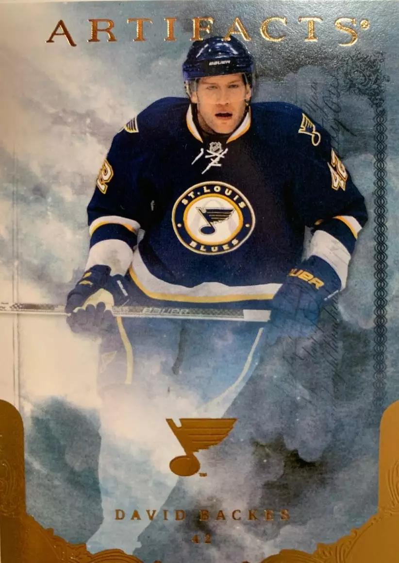 Хоккей. Карточка David Backes/Дэвид Бэкес St. Louis Blues/Сент-Луис Блюз НХЛ-NHL