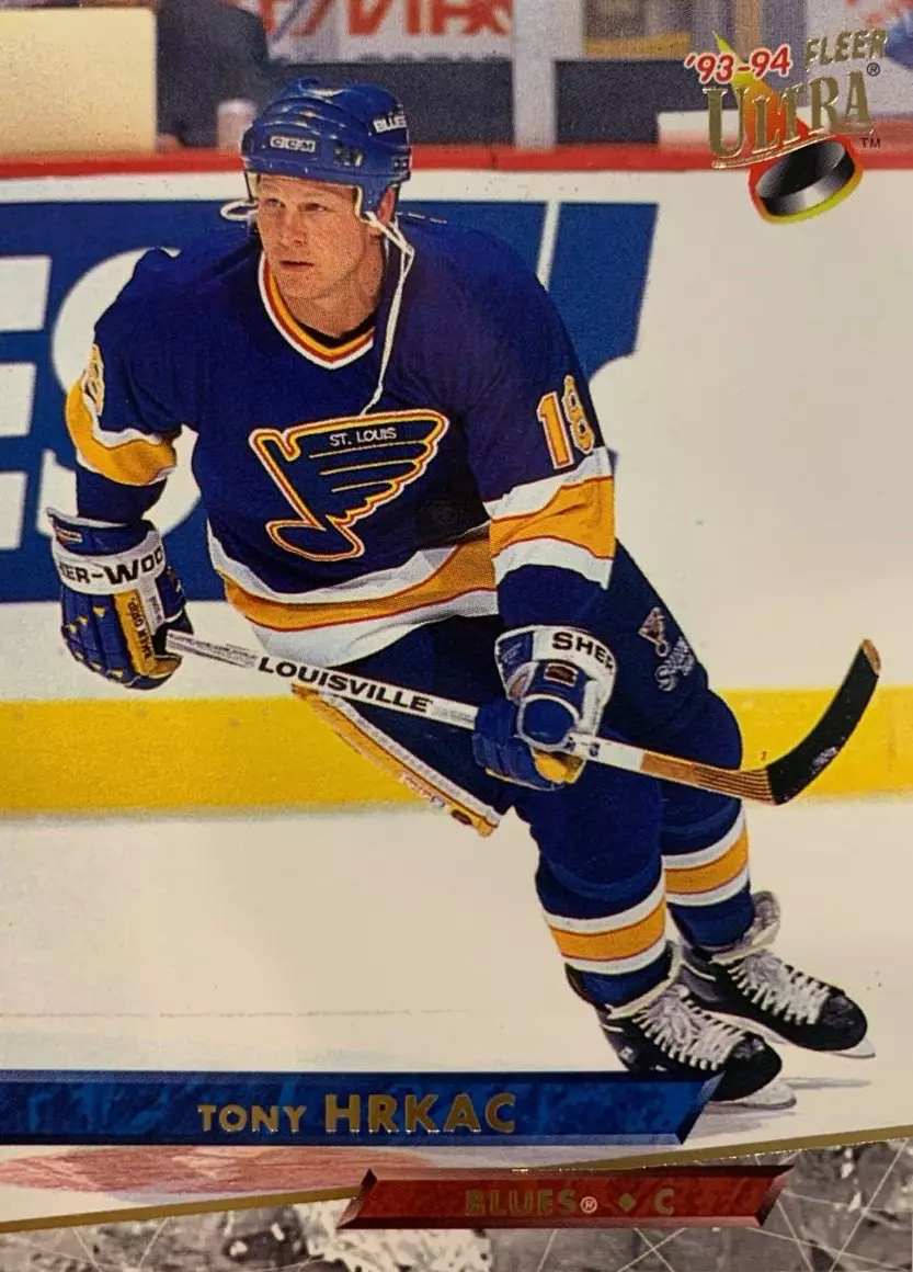 Хоккей. Карточка Tony Hrkac - Тони Хркач St. Louis Blues/Сент-Луис Блюз НХЛ/NHL