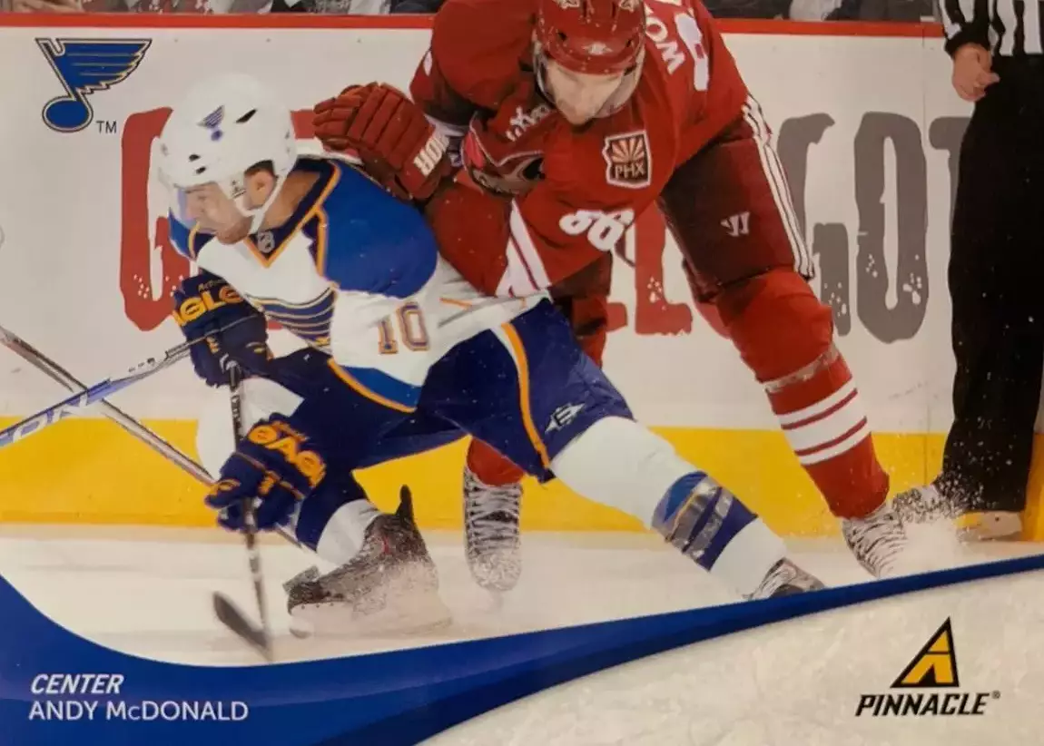 Хоккей. Карточка Andy McDonald-Энди Макдональд St. Louis Blues/Сент-Луис НХЛ-NHL