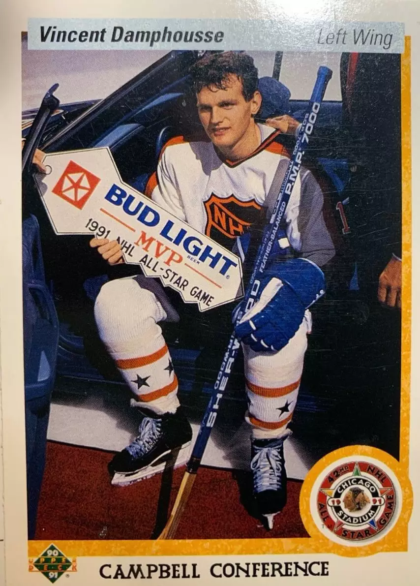 Карточка Vincent Damphousse-Венсан Дамфусс Toronto Maple Leafs-Торонто НХЛ-NHL