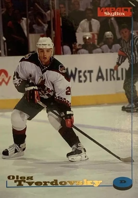 Хоккей. Карточка Олег Твердовский Phoenix Coyotes, Салават Юлаев, Авангард НХЛ