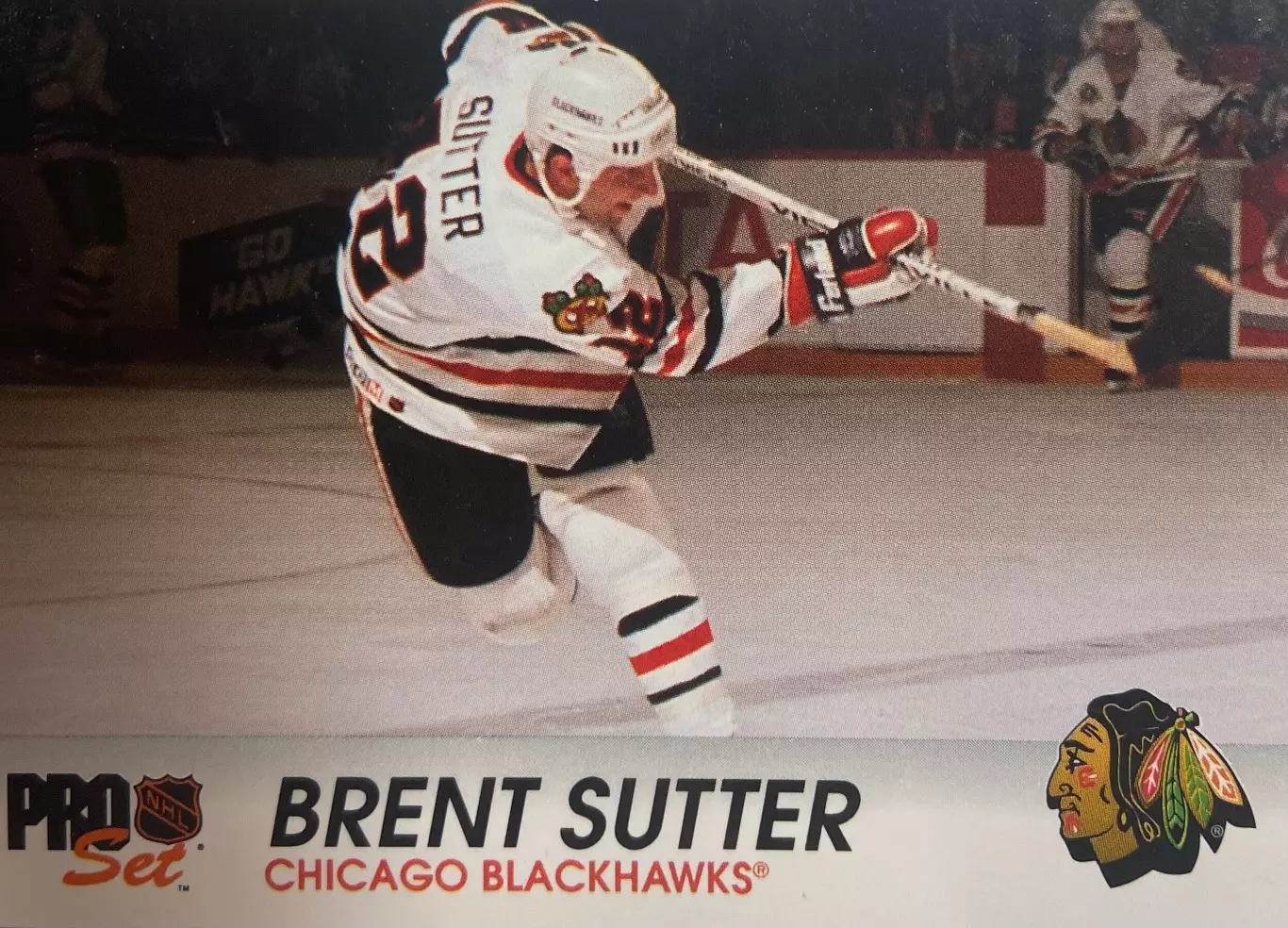 Хоккей. Карточка Brent Sutter - Брент Саттер Chicago Blackhawks - Чикаго НХЛ/NHL