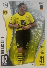 Футбол. Карточка Никлас Зюле Боруссия Дортмунд, Бавария Лига Чемпионов 2023/24
