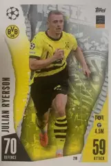 Футбол. Карточка Юлиан Рюэрсон Боруссия Дортмунд, Унион Лига Чемпионов 2023/24