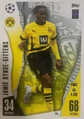 Футбол. Карточка Джейми Гиттенс Боруссия Дортмунд, Челси Лига Чемпионов 2023/24