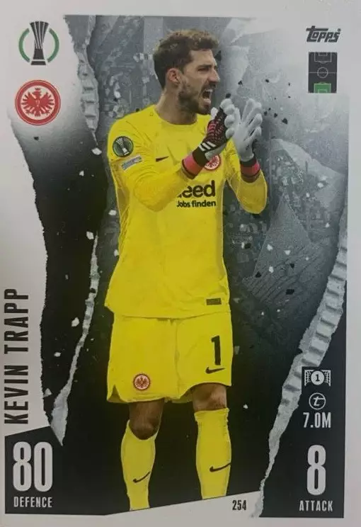 Футбол. Карточка Кевин Трапп Айнтрахт, ПСЖ Лига Конференций 2023/24 TOPPS