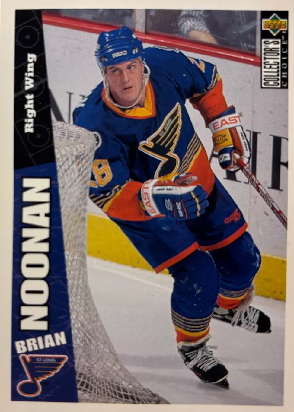 Хоккей Карточка Brian Noonan/Брайан Нунэн St. Louis Blues/Сент-Луис Блюз НХЛ/NHL