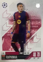 Футбол Карточка Raphinha/Рафинья Барселона, Лидс Юнайтед Лига Чемпионов 2024-25