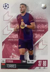 Карточка Ферран Торрес Барселона,Манчестер Сити, Валенсия Лига Чемпионов 2024-25