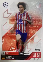 Футбол. Карточка Аксель Витсель Атлетико Мадрид, Зенит Лига Чемпионов 2024-25