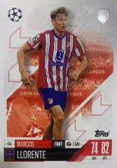 Футбол. Карточка Маркос Льоренте Атлетико Мадрид, Реал Лига Чемпионов 2024-25