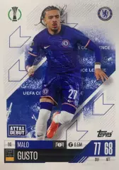 Футбол Карточка Malo Gusto/Мало Гюсто Челси, Лион Лига Конференций 2024/25