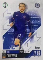 Футбол. Карточка Бен Чилуэлл Челси, Лестер Сити Лига Чемпионов 2024-25 TOPPS