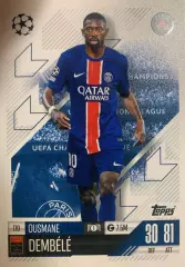 Футбол. Карточка Усман Дембеле Пари Сен-Жермен, Барселона Лига Чемпионов 2024-25