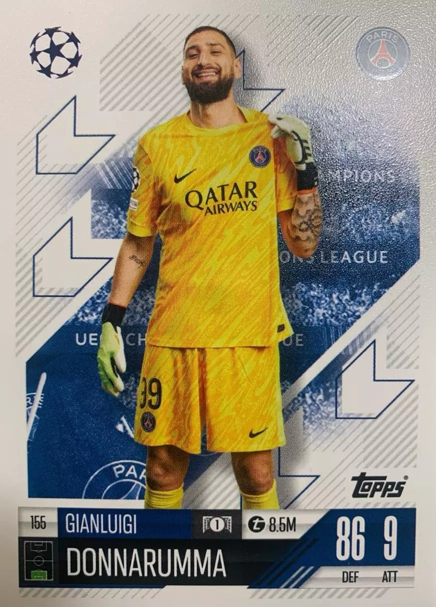 Карточка Джанлуиджи Доннарумма Пари Сен-Жермен/ПСЖ, Милан Лига Чемпионов 2024-25