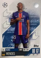 Футбол Карточка Nuno Mendes/Нуну Мендеш Пари Сен-Жермен Лига Чемпионов 2024-25
