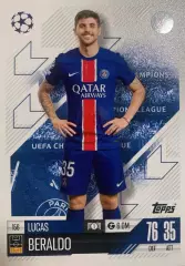 Футбол. Карточка Лукас Бералдо Пари Сен-Жермен Лига Чемпионов 2024-25