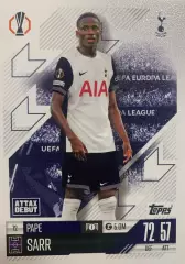 Футбол. Карточка Pape Sarr/Пап Сарр Тоттенхэм Хотспур, Мец Лига Европы 2024-25