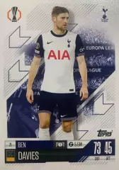 Футбол. Карточка Бен Дэвис Тоттенхэм Хотспур, Суонси Сити Лига Европы 2024-25
