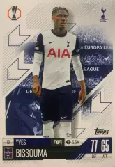 Футбол. Карточка Ив Биссума Тоттенхэм Хотспур, Брайтон Лига Европы 2024-25