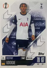 Футбол. Карточка Дестини Удоджи Тоттенхэм Хотспур, Удинезе Лига Европы 2024-25