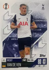 Карточка Микки ван де Вен Тоттенхэм Хотспур, Вольфсбург Лига Европы 2024-25