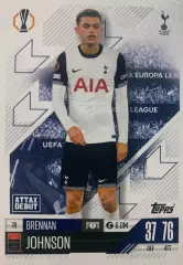 Футбол Карточка Бреннан Джонсон Тоттенхэм Хотспур, Ноттингем Лига Европы 2024-25