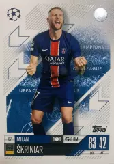 Футбол. Карточка Милан Шкриньяр Пари Сен-Жермен, Интер Лига Чемпионов 2024-25