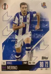 Футбол. Карточка Микель Мерино Реал Сосьедад Лига Европы 2024-25 TOPPS