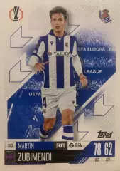 Футбол. Карточка Мартин Субименди Реал Сосьедад, Арсенал Лига Европы 2024-25