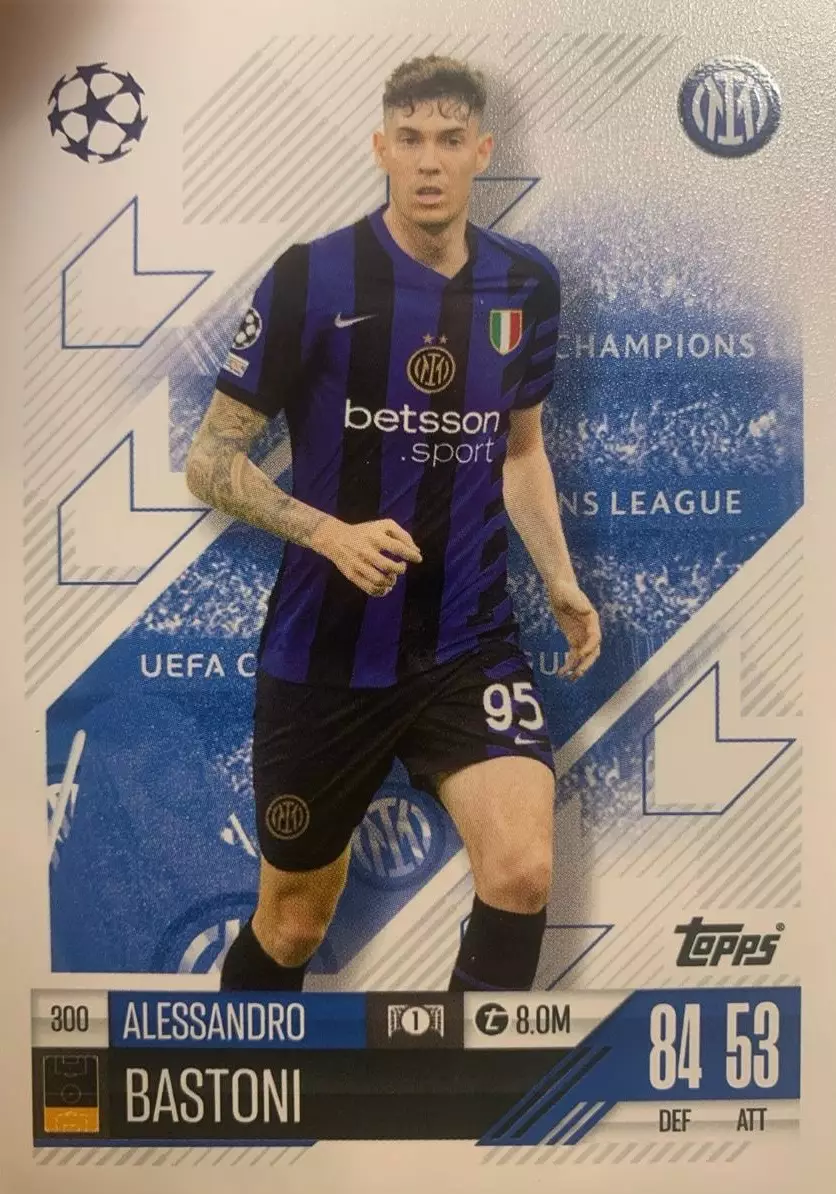 Карточка Alessandro Bastoni/Алессандро Бастони Интер Лига Чемпионов 2024-25