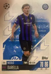 Футбол Карточка Nicolo Barella/Николо Барелла Интер Лига Чемпионов 2024-25 TOPPS