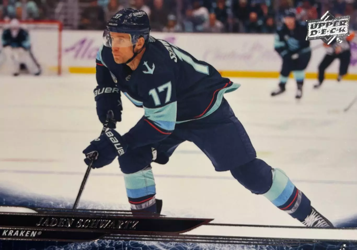 Хоккей. Карточка Jaden Schwartz - Джейден Шварц Seattle Kraken - Сиэтл НХЛ/NHL