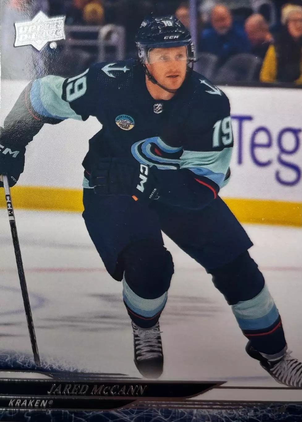 Хоккей. Карточка Jared McCann-Джаред Макканн Seattle Kraken-Сиэтл Кракен НХЛ-NHL