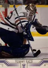 Хоккей. Карточка Tommy Salo-Томми Сало Edmonton Oilers - Эдмонтон Ойлерз НХЛ-NHL