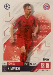 Футбол. Карточка Йозуа Киммих Бавария Мюнхен, РБ Лейпциг Лига Чемпионов 2024-25