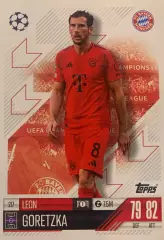 Футбол. Карточка Леон Горецка Бавария Мюнхен, Шальке 04 Лига Чемпионов 2024-25