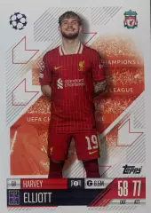 Футбол. Карточка Harvey Elliott/Харви Эллиотт Ливерпуль Лига Чемпионов 2024-25
