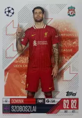 Футбол. Карточка Доминик Собослаи Ливерпуль, РБ Лейпциг Лига Чемпионов 2024-25